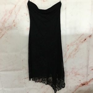 GUC Arden B Black Lace Strapless Dress Sz. M